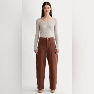 New Everlane The Utility Gardener Pant in Rosewood Size 26